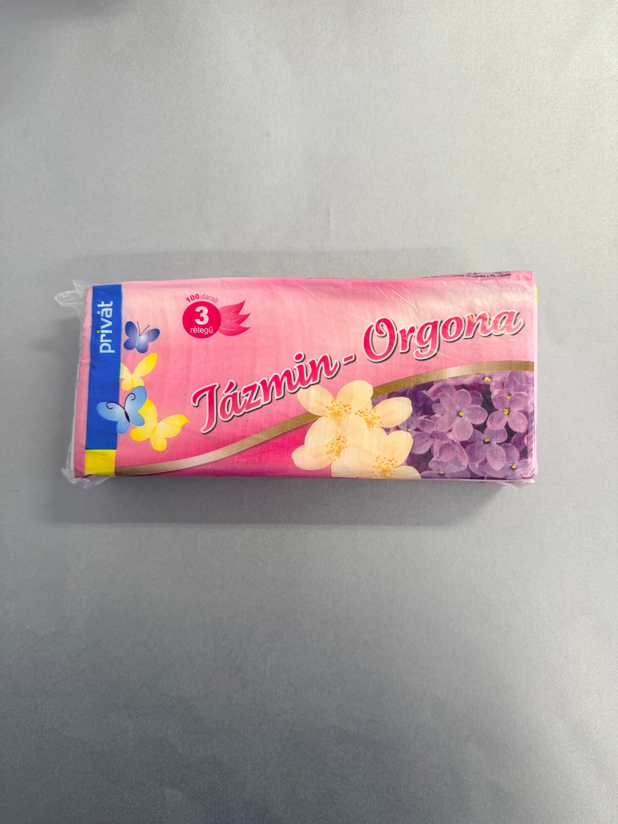 Privát Jázmin-Orgona illatú papírzsebkendő - 3 rétegű