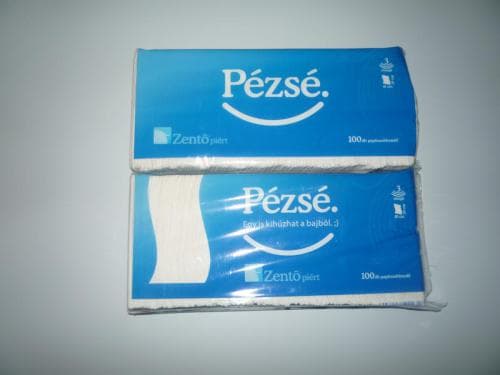 Papírzsebkendő Pézsé