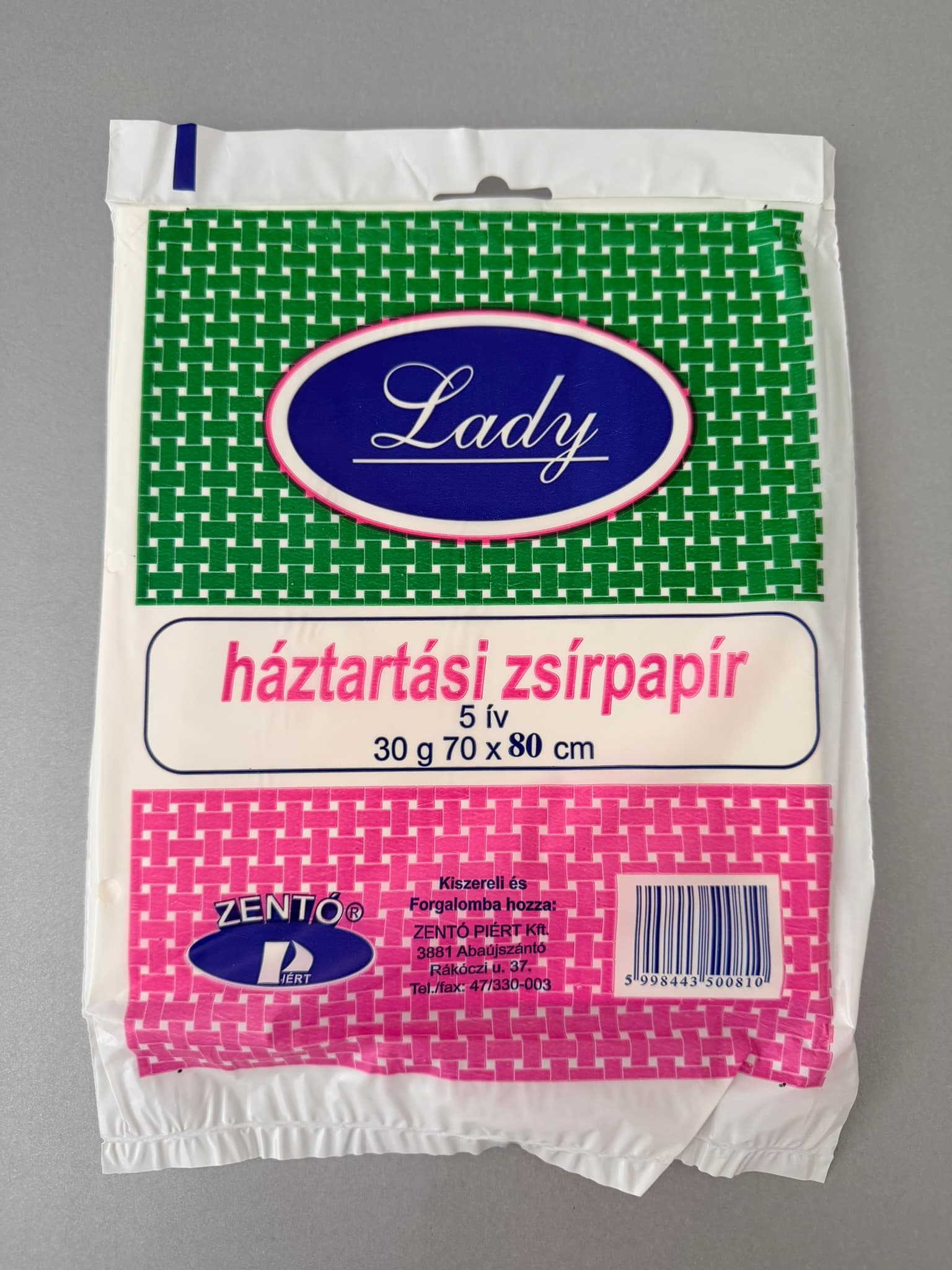 Lady háztartási zsírpapír - 70 x 80 cm, 30 g/m2