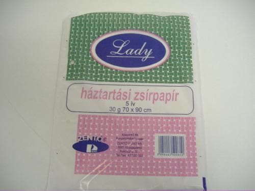 Zsírpapír LADY, 5 íves
